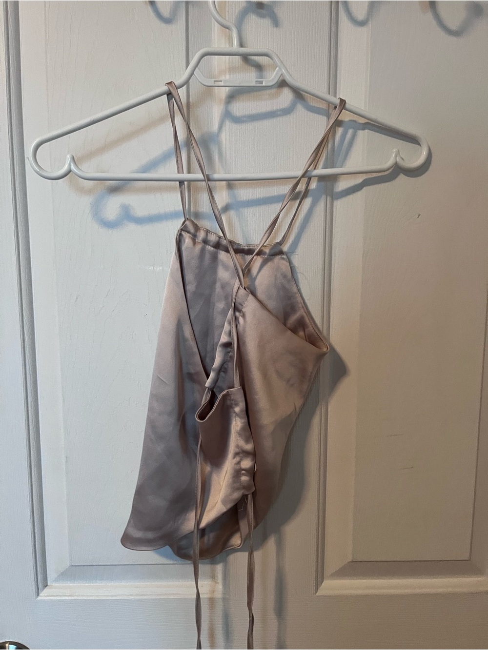 Satin Slip Going Out Top- Dusty Mauve - Picture 2 of 2